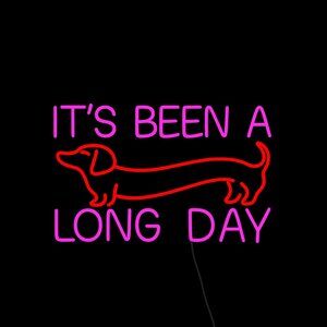 Dachshund Doxie Dog Breed Neon Sign for Nursery Bedroom Etc. NEW NIB Wall Decor